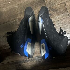 Jordan Black and Blue High-Top Sneakers